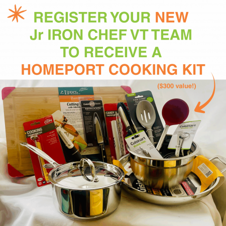 REGISTER YOUR NEW TEAM ON FRIDAY TO RECEIVE A HOMEPORT COOKING KIT